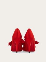 Ferragamo Flower embellished high heel pump - Image 4